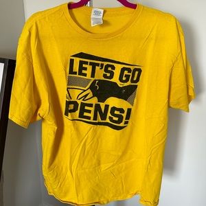 Pittsburgh Penguins Let’s Go Pens! Yellow T-Shirt
